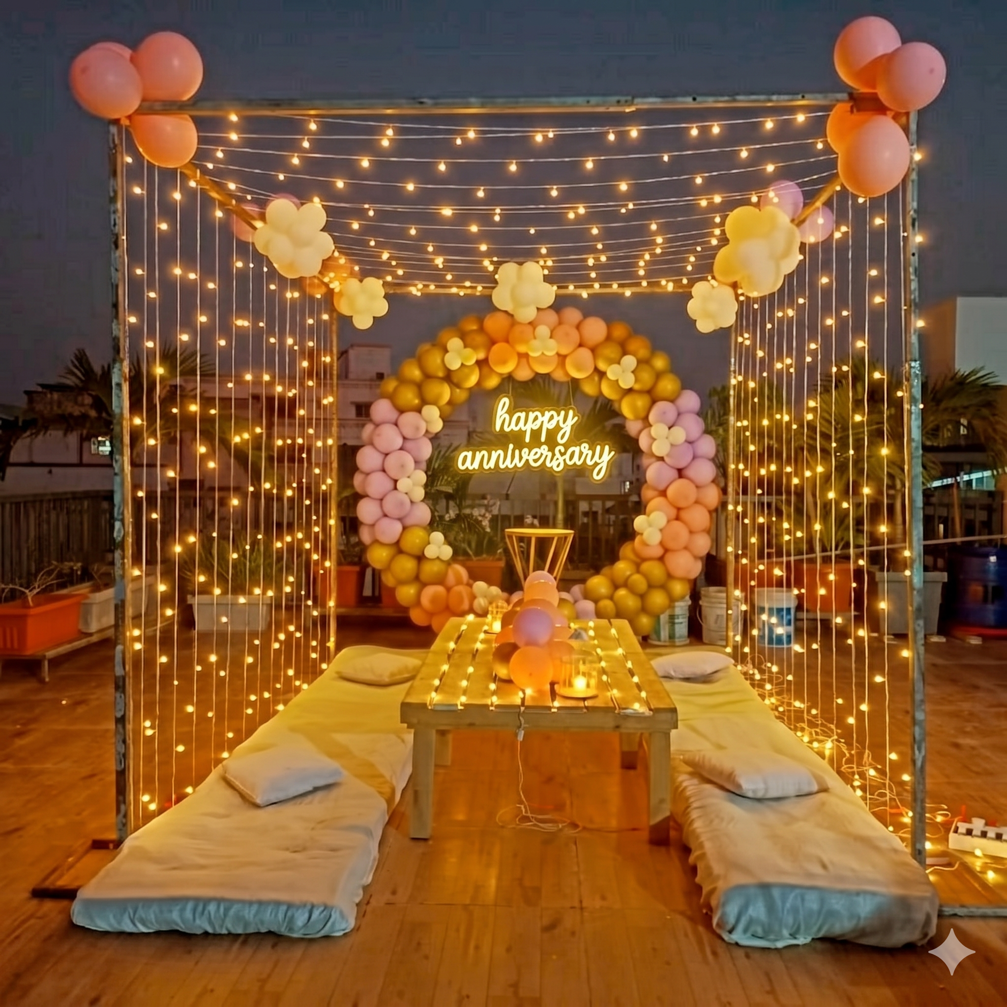 Balloon decoration setup by Balloon Decoration Ahmedabad